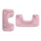 Les perles par Puca® Telos beads Opaque light rose ceramic look 03000/14494